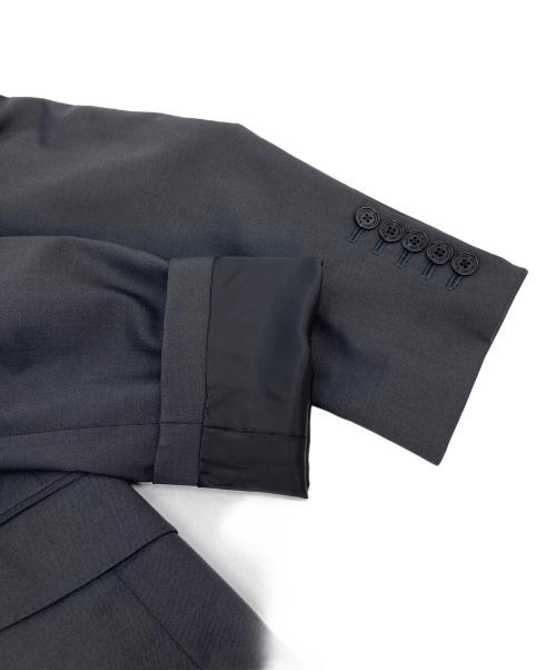 BLACK LABEL CRESTBRIDGE（ブラックレーベル クレストブリッジ）BLACK LABEL CRESTBRIDGE (ブラックレーベル クレストブリッジ) CERRUTI生地 ラムウールセットアップスーツ　日本製 ブラック サイズ:実寸参照の古着・服飾アイテム