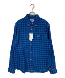Pherrow's（フェローズ）の古着「INDIGO PRODUCT チェックシャツ」｜ブルー