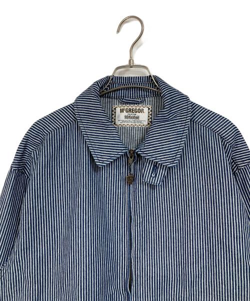 McGREGOR（マックレガー）McGREGOR (マックレガー) FREAK'S STORE (フリークスストア) 別注 ヒッコリーストライプドリズラージャケット インディゴ サイズ:M 未使用品の古着・服飾アイテム