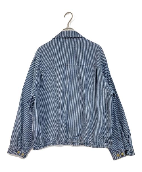 McGREGOR（マックレガー）McGREGOR (マックレガー) FREAK'S STORE (フリークスストア) 別注 ヒッコリーストライプドリズラージャケット インディゴ サイズ:M 未使用品の古着・服飾アイテム