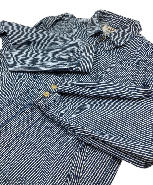 McGREGOR（マックレガー）McGREGOR (マックレガー) FREAK'S STORE (フリークスストア) 別注 ヒッコリーストライプドリズラージャケット インディゴ サイズ:M 未使用品の古着・服飾アイテム