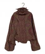 YOHJI YAMAMOTOヨウジヤマモト）の古着「総柄中綿ジャケット　15AW」｜ブラウン