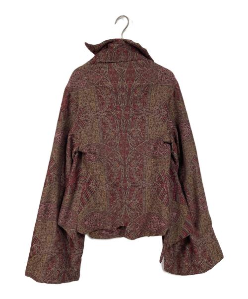 YOHJI YAMAMOTO（ヨウジヤマモト）YOHJI YAMAMOTO (ヨウジヤマモト) 総柄中綿ジャケット　15AW ブラウン サイズ:1の古着・服飾アイテム