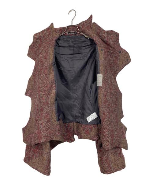 YOHJI YAMAMOTO（ヨウジヤマモト）YOHJI YAMAMOTO (ヨウジヤマモト) 総柄中綿ジャケット　15AW ブラウン サイズ:1の古着・服飾アイテム