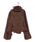 YOHJI YAMAMOTO（ヨウジヤマモト）の古着「総柄中綿ジャケット　15AW」｜ブラウン