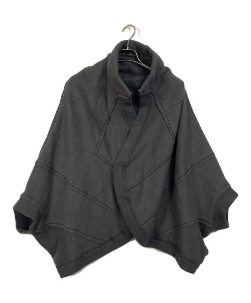 Y's（ワイズ）Y's (ワイズ) ステッチポンチョ グレー サイズ:2の古着・服飾アイテム