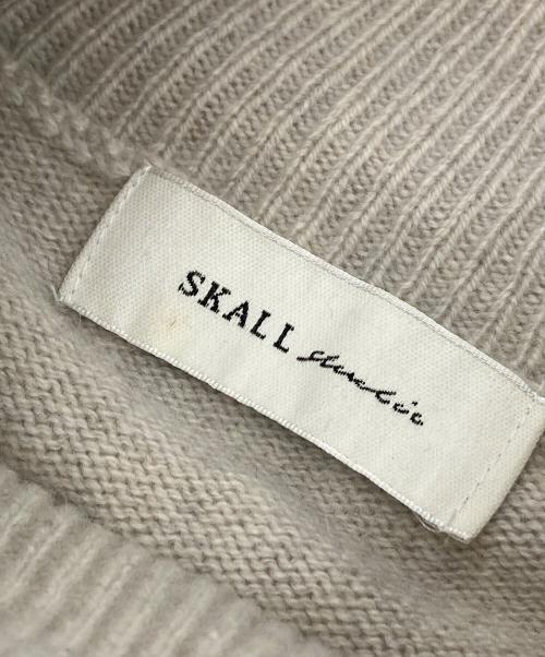 SKALL STUDIO（スカル スタジオ）SKALL STUDIO (スカル スタジオ) カシミヤタートルネックニット　イタリア製 ベージュ サイズ:XSの古着・服飾アイテム