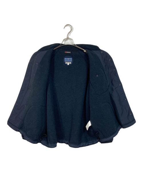 BLUE BLUE（ブルーブルー）BLUE BLUE (ブルーブルー) POLARTEC フリーススタンドカラージャケット ブラックの古着・服飾アイテム