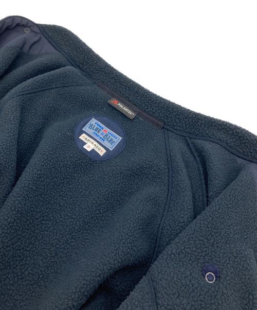 BLUE BLUE（ブルーブルー）BLUE BLUE (ブルーブルー) POLARTEC フリーススタンドカラージャケット ブラックの古着・服飾アイテム