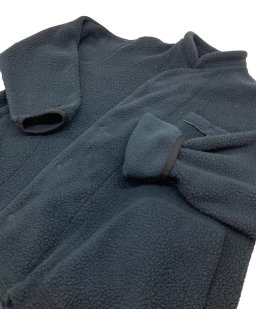 BLUE BLUE（ブルーブルー）BLUE BLUE (ブルーブルー) POLARTEC フリーススタンドカラージャケット ブラックの古着・服飾アイテム