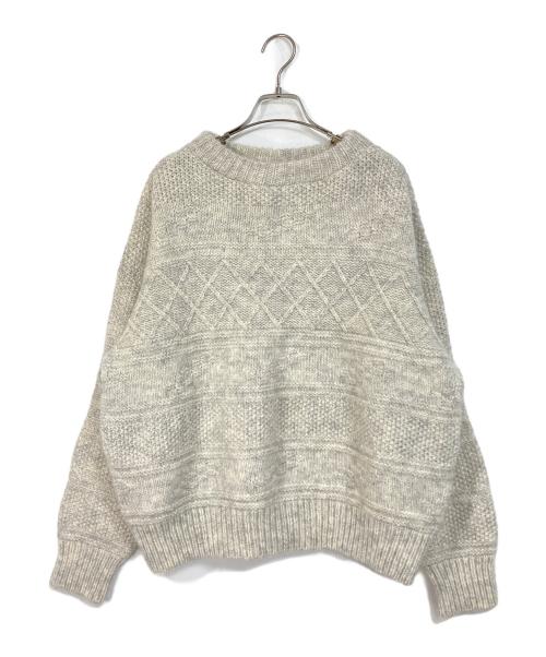 SKALL STUDIO（スカル スタジオ）SKALL STUDIO (スカル スタジオ) ケーブルニット グレー サイズ:実寸参照の古着・服飾アイテム