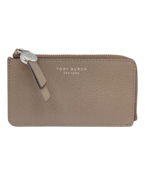 TORY BURCH（トリーバーチ）TORY BURCH (トリーバーチ) ロミーカードケース/パスケース ベージュ サイズ:実寸参照の古着・服飾アイテム