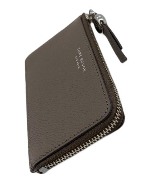 TORY BURCH（トリーバーチ）TORY BURCH (トリーバーチ) ロミーカードケース/パスケース ベージュ サイズ:実寸参照の古着・服飾アイテム