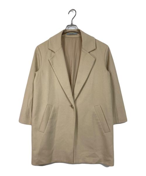 theory（セオリー）theory (セオリー) チェスターコート　ロングコート　アウター ベージュ サイズ:38の古着・服飾アイテム