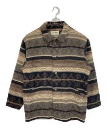 L.L.Bean（エルエルビーン）の古着「【古着】80's ネイティブ柄ウールジャケット　アウター　80年代　USA製」｜ブラウン×ブラック