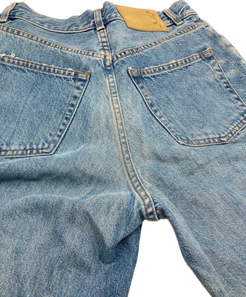haikure（ハイクル）HAIKURE (ハイクル) BETHANY ASIAN FIT デニムパンツ　ワイドパンツ　イタリア製 ブルー サイズ:23の古着・服飾アイテム