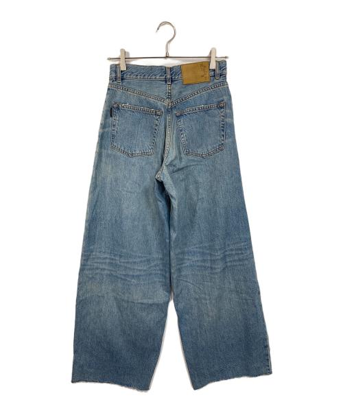 haikure（ハイクル）HAIKURE (ハイクル) BETHANY ASIAN FIT デニムパンツ　ワイドパンツ　イタリア製 ブルー サイズ:23の古着・服飾アイテム