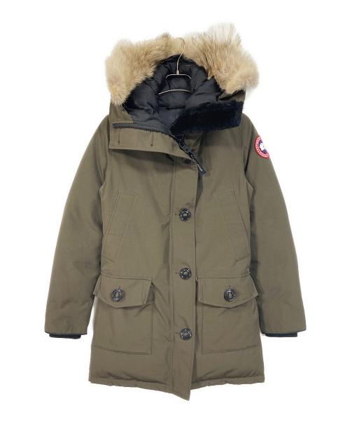 CANADA GOOSE（カナダグース）CANADA GOOSE (カナダグース) BRONTE PARKA  ブロンテパーカー　ダウンコート　アウター　カナダ製 オリーブ サイズ:Sの古着・服飾アイテム