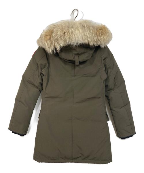 CANADA GOOSE（カナダグース）CANADA GOOSE (カナダグース) BRONTE PARKA  ブロンテパーカー　ダウンコート　アウター　カナダ製 オリーブ サイズ:Sの古着・服飾アイテム
