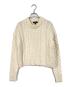 theory（セオリー）の古着「ARAN FELTED WOOL ニット/カシミヤブレンドケーブルニット」｜アイボリー