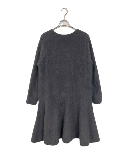 BALLSEY（ボールジィ）BALLSEY (ボールジィ) フラッフィーヤーン Aラインワンピース　ロングワンピース グレー サイズ:36の古着・服飾アイテム