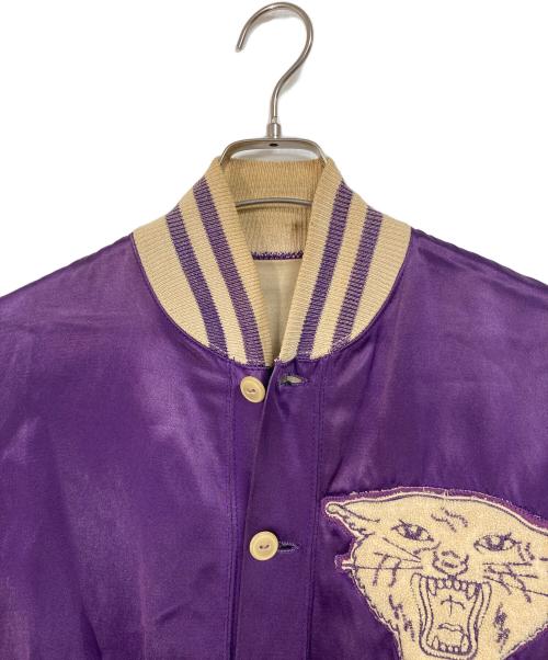 McGREGOR goldsmith（マクレガーゴールドスミス）McGREGOR goldsmith (マクレガーゴールドスミス) 【古着】50’S ヴィンテージボタンスカジャン　50年代　USA製 パープル サイズ:40の古着・服飾アイテム