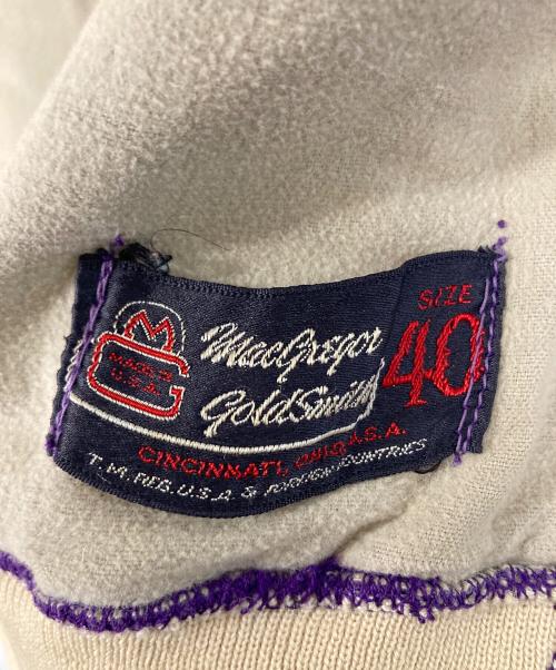 McGREGOR goldsmith（マクレガーゴールドスミス）McGREGOR goldsmith (マクレガーゴールドスミス) 【古着】50’S ヴィンテージボタンスカジャン　50年代　USA製 パープル サイズ:40の古着・服飾アイテム