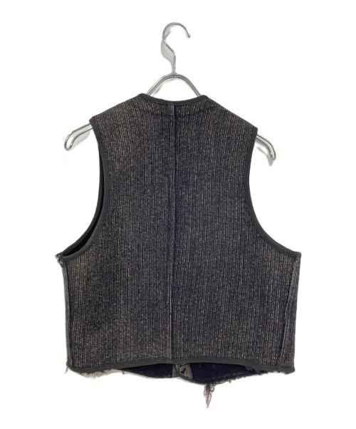 BROWN'S BEACH（ブラウンズビーチ）brown's BEACH (ブラウンズビーチ) 40’S BEACH JACKET/ビーチベスト グレー サイズ:	肩幅31cm 身幅48cm 着丈49cmの古着・服飾アイテム