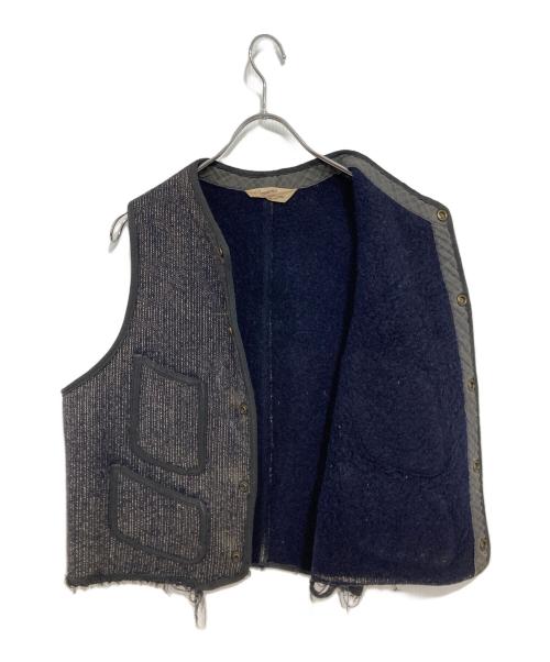 BROWN'S BEACH（ブラウンズビーチ）brown's BEACH (ブラウンズビーチ) 40’S BEACH JACKET/ビーチベスト グレー サイズ:	肩幅31cm 身幅48cm 着丈49cmの古着・服飾アイテム