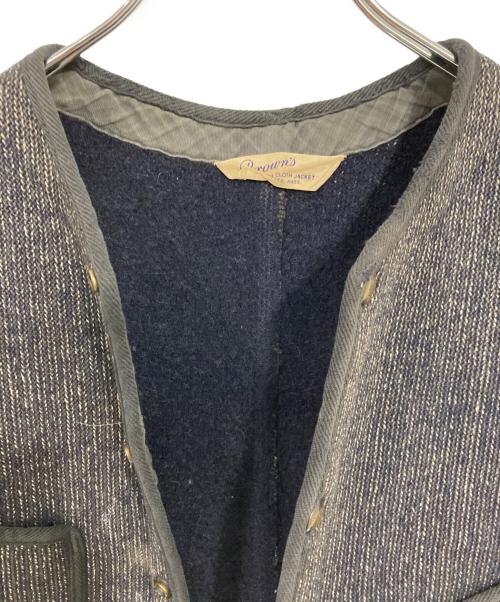 BROWN'S BEACH（ブラウンズビーチ）brown's BEACH (ブラウンズビーチ) 40’S BEACH JACKET/ビーチベスト グレー サイズ:	肩幅31cm 身幅48cm 着丈49cmの古着・服飾アイテム