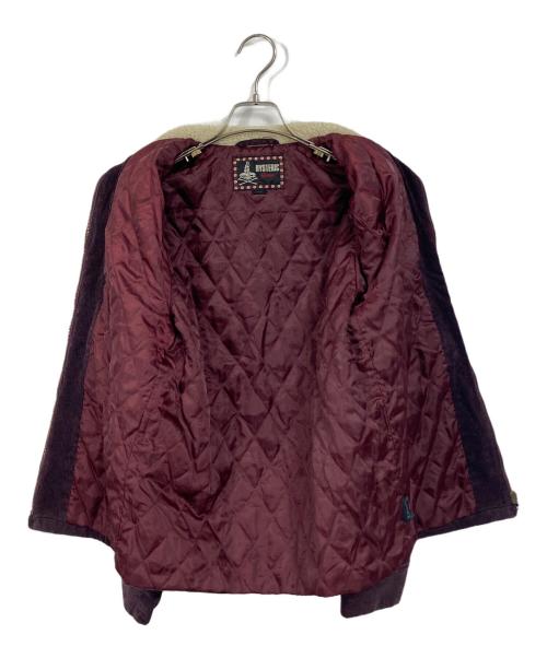 Hysteric Glamour（ヒステリックグラマー）Hysteric Glamour (ヒステリックグラマー) 00’Sチンストラップ 襟ボアコーデュロイジャケット パープル サイズ:Sの古着・服飾アイテム