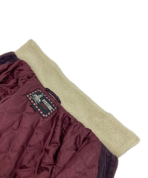 Hysteric Glamour（ヒステリックグラマー）Hysteric Glamour (ヒステリックグラマー) 00’Sチンストラップ 襟ボアコーデュロイジャケット パープル サイズ:Sの古着・服飾アイテム