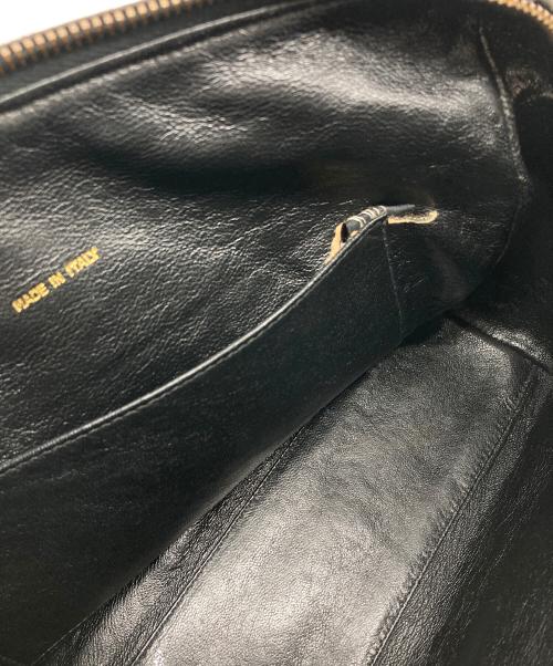 CHANEL（シャネル）CHANEL (シャネル) ココマーク フリンジチェーンラムスキンショルダーバッグ　オールド　イタリア製 ブラック サイズ:実寸参照の古着・服飾アイテム