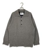 MHLマーガレットハウエル）の古着「24AW ニットポロシャツ」｜ブラウン