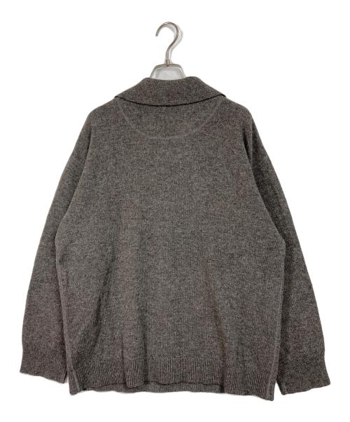 MHL（マーガレットハウエル）MHL (マーガレットハウエル) 24AW ニットポロシャツ ブラウン サイズ:Mの古着・服飾アイテム
