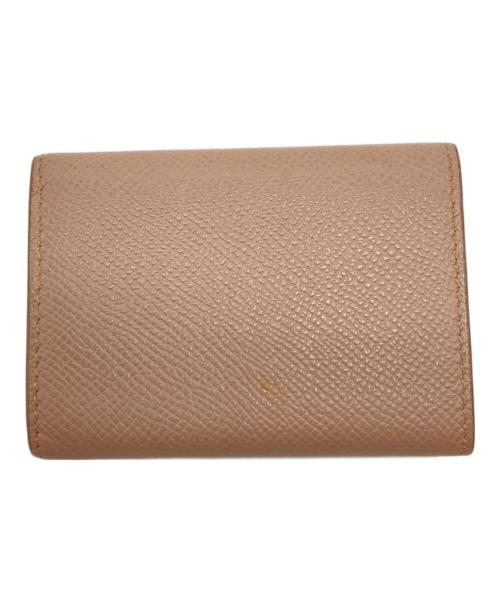 Ferragamo（フェラガモ）Ferragamo (フェラガモ) ヴァラリボン3つ折り財布　ミニ財布　イタリア製 ベージュ サイズ:実寸参照の古着・服飾アイテム