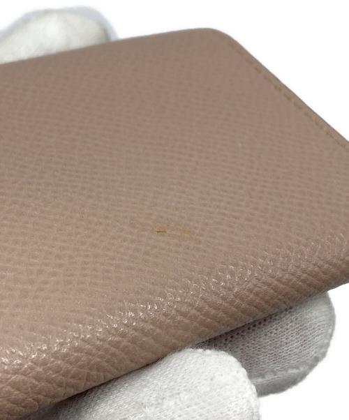 Ferragamo（フェラガモ）Ferragamo (フェラガモ) ヴァラリボン3つ折り財布　ミニ財布　イタリア製 ベージュ サイズ:実寸参照の古着・服飾アイテム