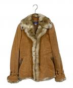BURBERRY BLUE LABELバーバリー ブルー レーベル）の古着「レオパード柄エコファージャケット」｜ベージュ