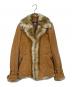 BURBERRY BLUE LABEL（バーバリー ブルー レーベル）の古着「レオパード柄エコファージャケット」｜ベージュ