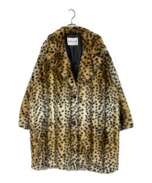 Stand Studio（スタンド スタジオ）の古着「Faux Fur Lush Leo Coat/レオパード柄コート」｜ブラウン