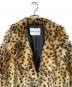 Stand Studio (スタンド スタジオ) Faux Fur Lush Leo Coat/レオパード柄コート ブラウン サイズ:34 未使用品：15000円