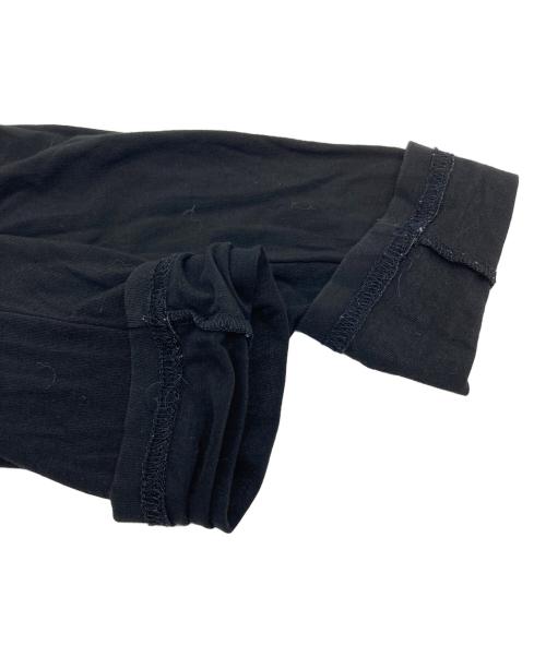 Maison Margiela（メゾンマルジェラ）Maison Margiela (メゾンマルジェラ) Vネックカットソー　ここのえ期 ブラック サイズ:Lの古着・服飾アイテム