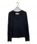 Maison Margiela（メゾンマルジェラ）の古着「Vネックカットソー　ここのえ期」｜ブラック