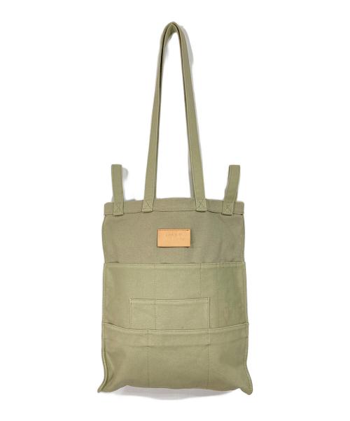 MM6 Maison Margiela（エムエムシックスメゾンマルジェラ）MM6 Maison Margiela (エムエムシックスメゾンマルジェラ) 4ハンドル ベルリン トートバッグ カーキ サイズ:実寸参照の古着・服飾アイテム