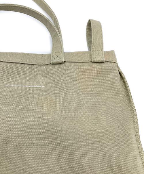 MM6 Maison Margiela（エムエムシックスメゾンマルジェラ）MM6 Maison Margiela (エムエムシックスメゾンマルジェラ) 4ハンドル ベルリン トートバッグ カーキ サイズ:実寸参照の古着・服飾アイテム