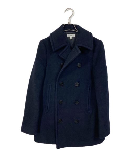 HYKE（ハイク）HYKE (ハイク) Pコート　日本製 ネイビー サイズ:2の古着・服飾アイテム