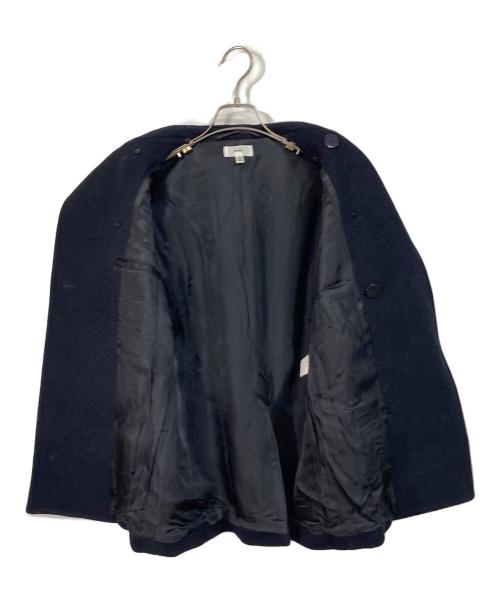 HYKE（ハイク）HYKE (ハイク) Pコート　日本製 ネイビー サイズ:2の古着・服飾アイテム