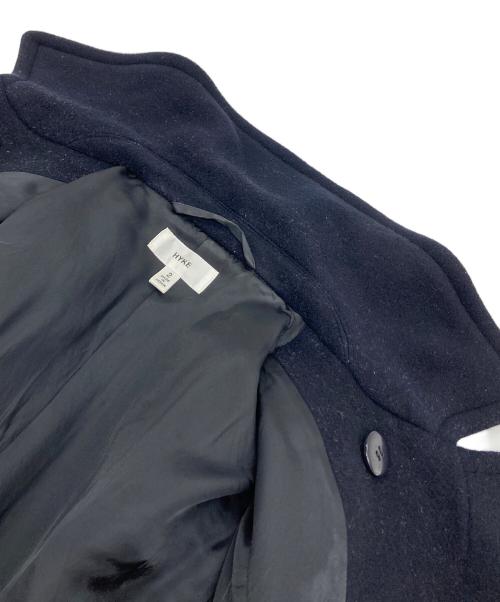 HYKE（ハイク）HYKE (ハイク) Pコート　日本製 ネイビー サイズ:2の古着・服飾アイテム