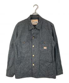 SUGAR CANE（シュガーケーン）の古着「9oz. BLACK COVERT WORK COAT」｜グレー