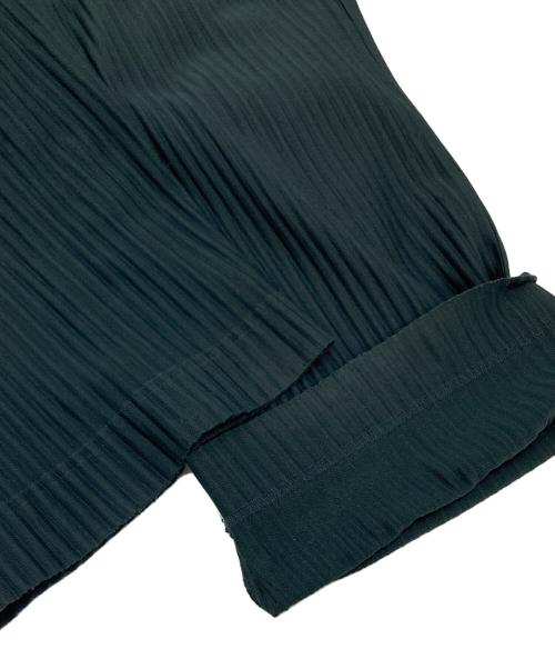 HOMME PLISSE ISSEY MIYAKE（オム プリッセ イッセイ ミヤケ）HOMME PLISSE ISSEY MIYAKE (オム プリッセ イッセイ ミヤケ) プリーツワイドパンツ グリーン サイズ:1の古着・服飾アイテム